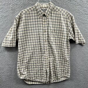 Columbia Mens Button Down Shirt XL Plaid Outdoor Casual Americana Travel Hiking